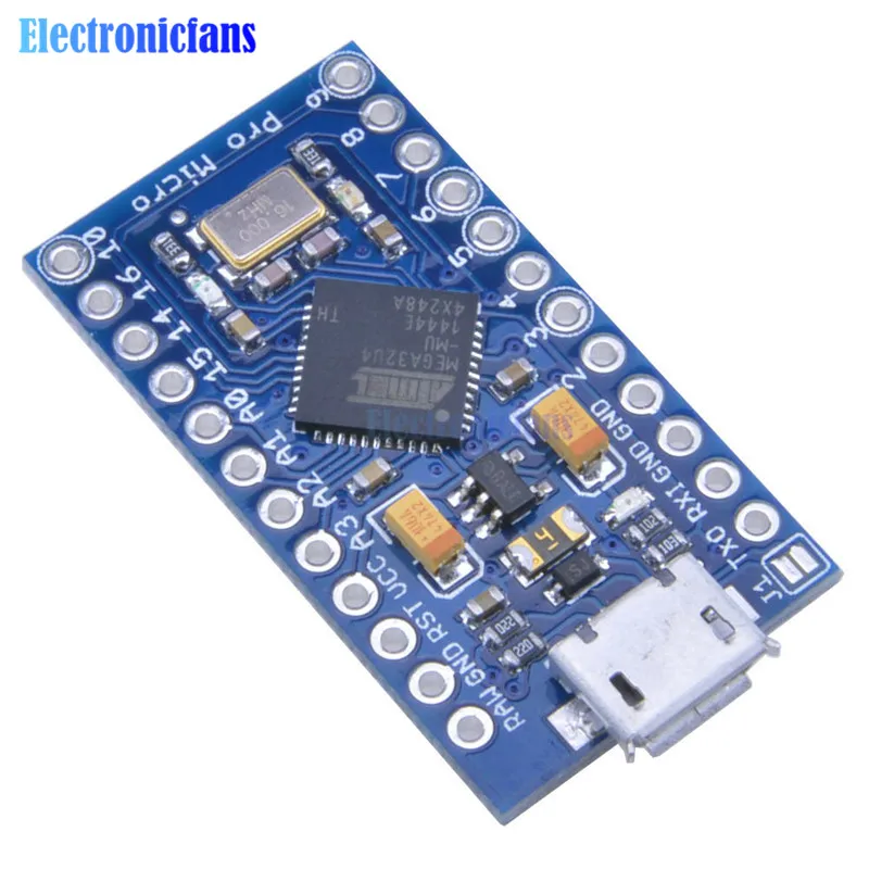 Микро-usb ATmega32U4 Pro Micro 3,3 В 8 МГц модуль платы для Arduino/Leonardo ATMega 32U4 контроллер Pro-Micro Замена ATmega328