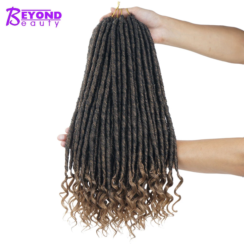 Us 5 95 30 Off Dreadlocks Hair Extensions 18inch Handmade Goddess Short Natural Crochet Braids Locks Hairstyles Synthetic Beyond Beauty On