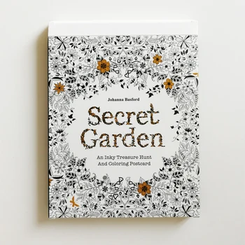 

Secret Garden Big Size Coloring Postcards 30sheets /Set Anti-stress Postcards for Adult The Secret Garden Series DIY Gift