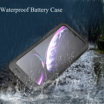 

Waterproof New Full 3600mAh For iPhone XR Power bank case pack backup battery Charge case cover for iPhone XR