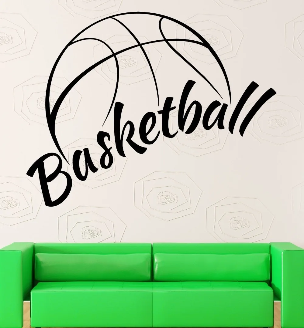 Wall Sticker Vinyl Decal NBA Basketball Ball Cool Decor Sports Fans