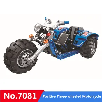 

Winner 178pcs Technic Pullback Pull Back Motor Tricycle Positive Three-wheeled Motorcycle Toy Building Blocks Toys 7081 Brick