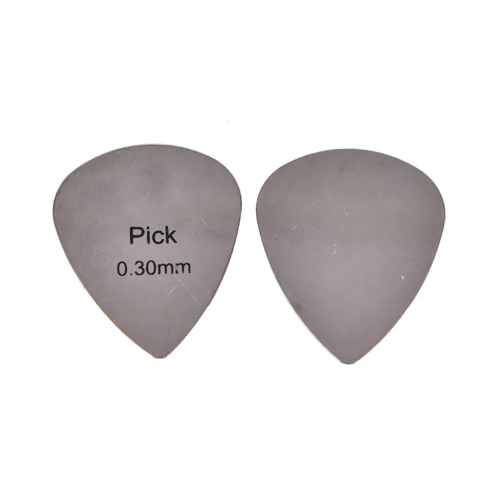 Buy 12Pcs 0.30mm Thick Bass Guitar Picks Stainless