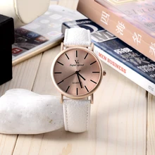 New Men Women Unisex Watches Round Dial Fashion Leather Female Wristwatch High Quality watch Ladies Watches saat montre femme