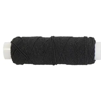 

4 x Black Round Shirring Elastic Craft 20 Metres Spools AA7638