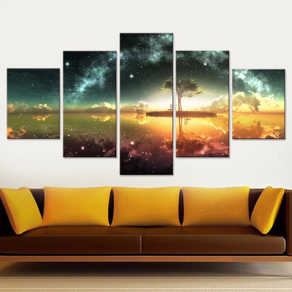 Space Ocean Canvas Set Wall Art Canvas Paintings Wall ...
