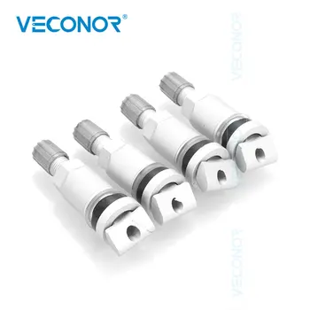 

VECONOR 4pcs TPMS Tire Valves for Jeep Volve Ford Alloy Tubeless Valve Stem Repair Kit