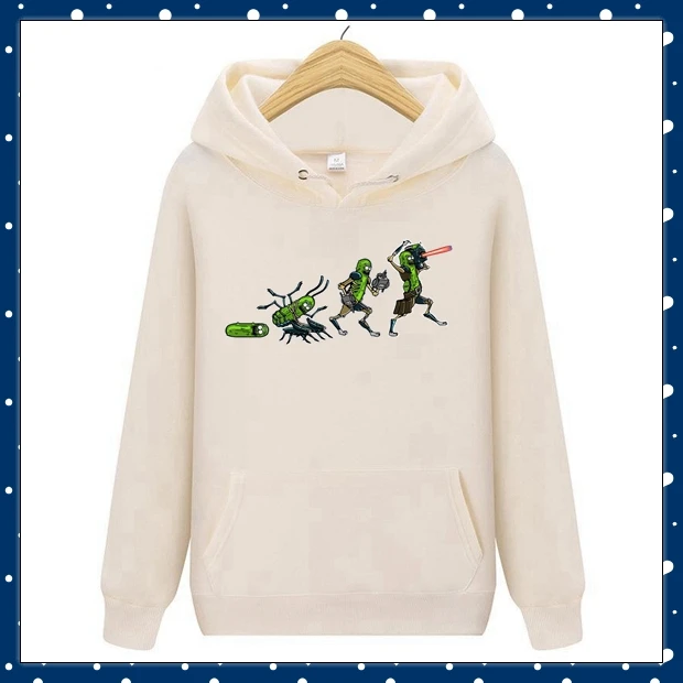 

Hot Spring Hooded Games Comic cartoon Ricka And Morty Men's Sweatshirts rick morty Men Evolution Pickle Game Hoodies Hombre 0021