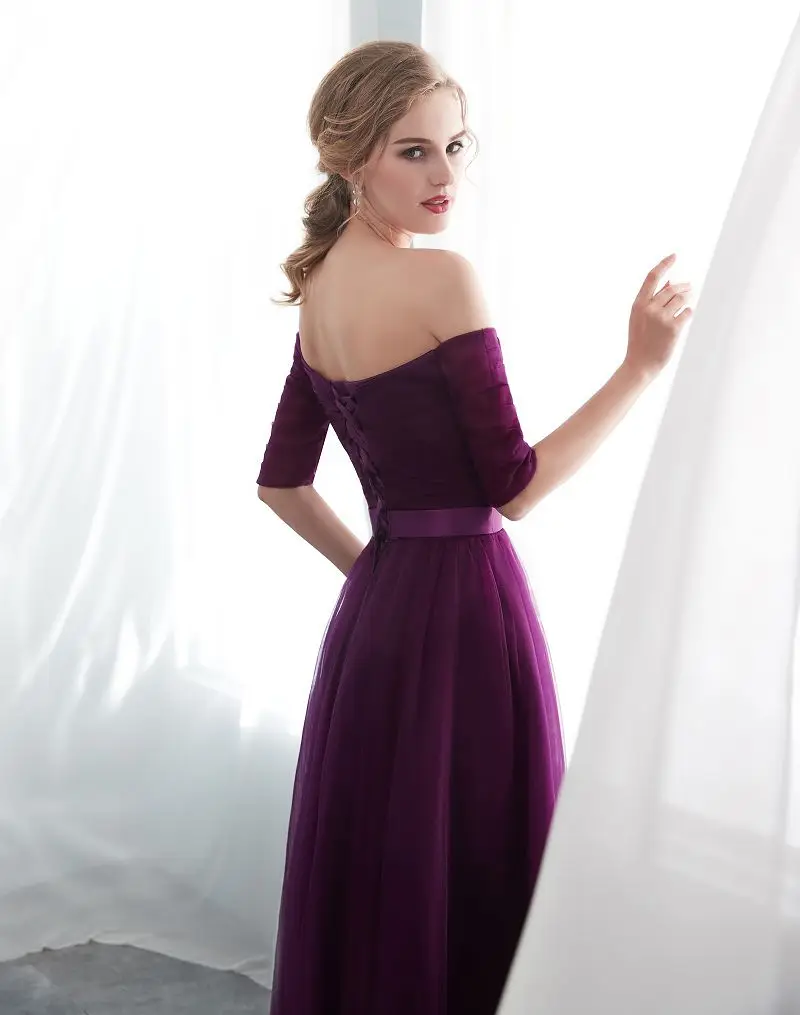 Royal Blue Chiffon Sleeveless Long A-line Bridesmaid Dress