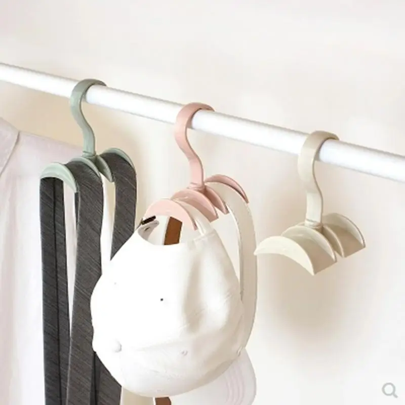 4pcs Set 360 Degree Rotation Clothes Hook Closet Hanger Handbag