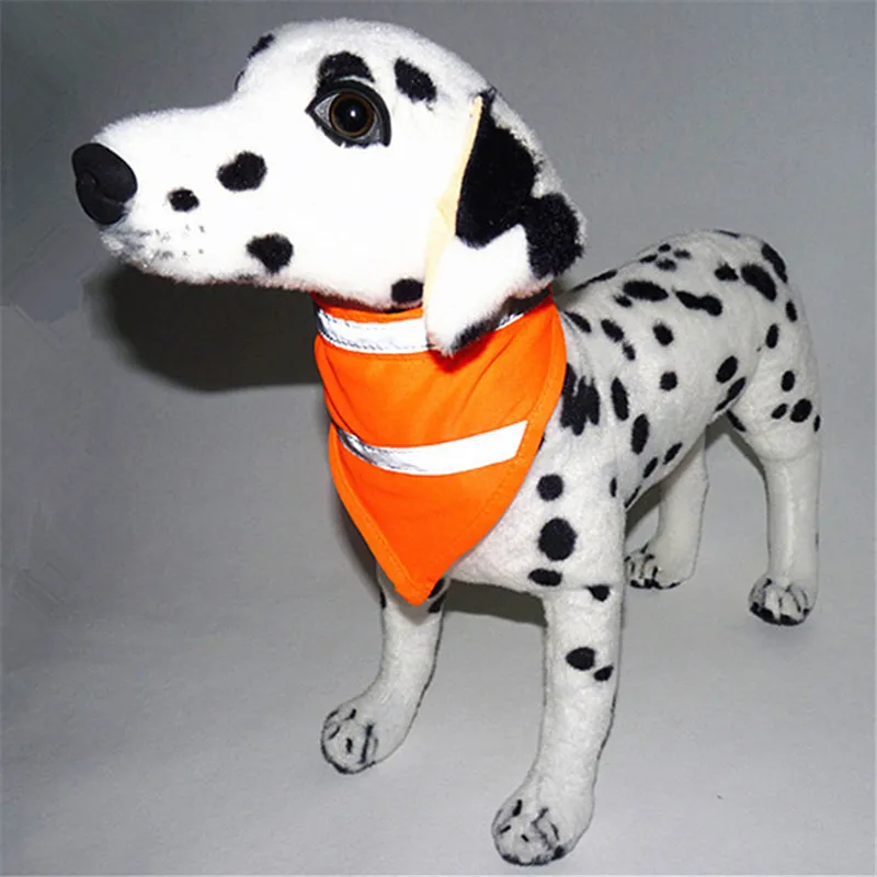 

Fashion Luminous Dog Collar For Small Dogs Night Safety Dog Bandana Scarf Luminous Reflective Fluorescent Pet Scarf Dog Scarf