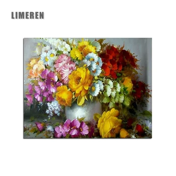 

Flowers In Vase DIY Painting By Numbers Acrylic Paint By Numbers HandPainted Oil Painting On Canvas For Home Decor