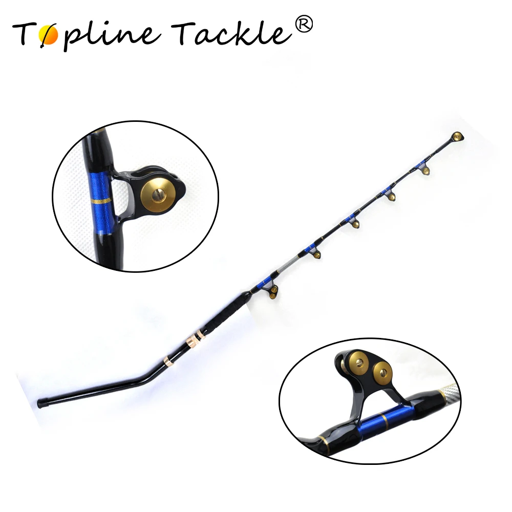 Рыболовная удочка TopLine 2018 рыболовная для лодки BlueSpear80lb 5 ƌ дюймов алюминиевая