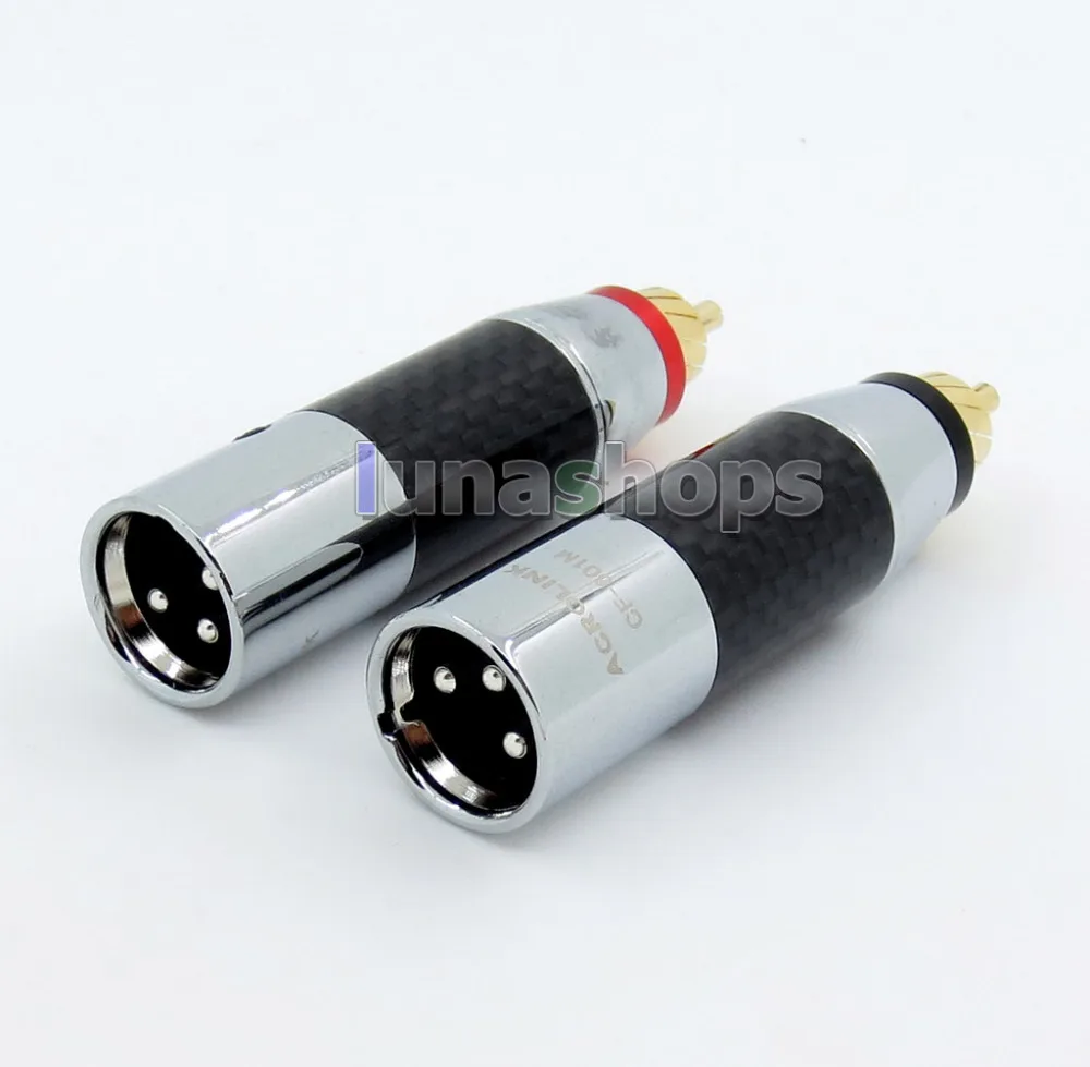 LN005747 10 пар Acrolink cf-601m XLR 3 булавки штекерным RCA Мужской Аудио адаптер Wi-Fi конвертер