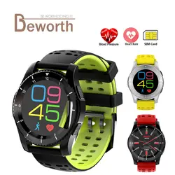 GS8 спортивные Смарт-часы GSM телефон Heart Rate крови Давление BT4.0 sim-карты вызова сообщение напоминание Smartwatch для IOS и Android