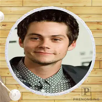 

Custom DIY Customized Microfiber Fabric Dylan O'brien (2) Round Beach Blanket Towel Printed on Demand 150cm #19-01-28-3-23