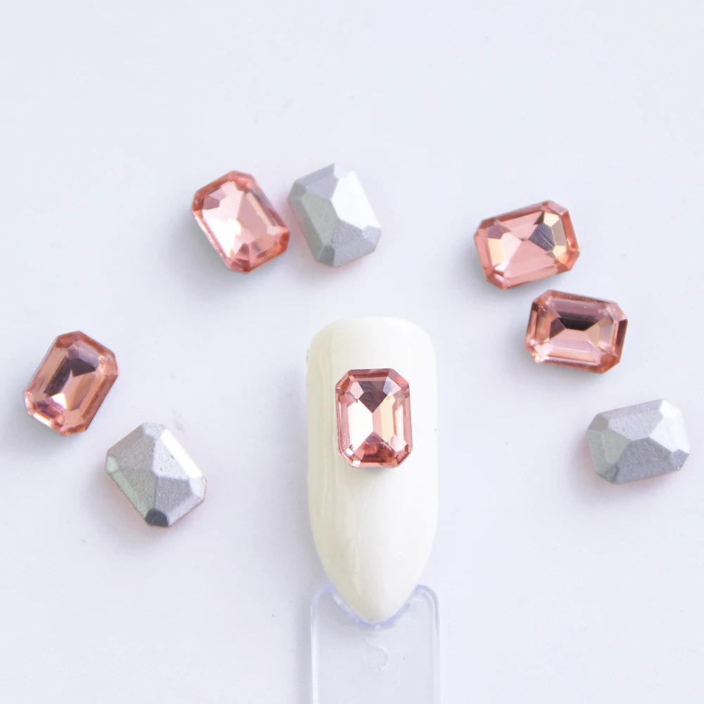 20 шт микс кристалл AB дизайн ногтей Стразы Золотые стразы Восьмиугольные камни драгоценный камень для ногтей художественные талисманы 3D украшения Маникюр доступ JI077