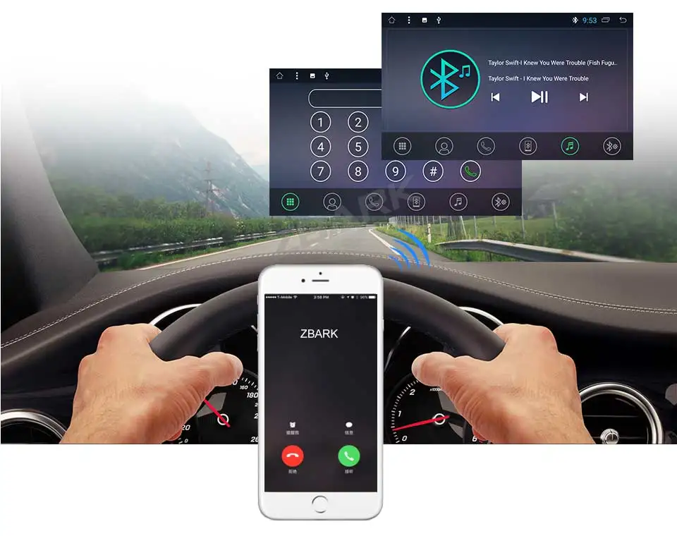 Sale 9" Android 8.1 Multimedia Touch Screen Car Stereo Radio Player GPS OBD WIFI FM for BMW X5 E53 1999-2004 2005 2006 YH53901A 12