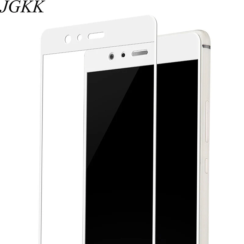 

JGKK For Huawei P9 Plus 3D Tempered Glass Screen Protector 3D Curved Full Cover Soft Edge For Huawei P9/P9 Plus Protective Film