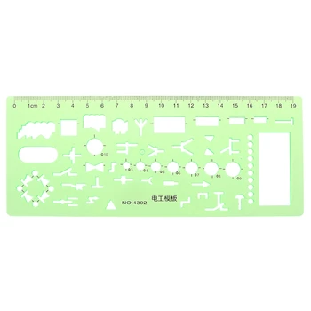

Plastic Ruler Geometric Template Ruler Stencil Measuring Patchwork Tool For Electrician Formwork