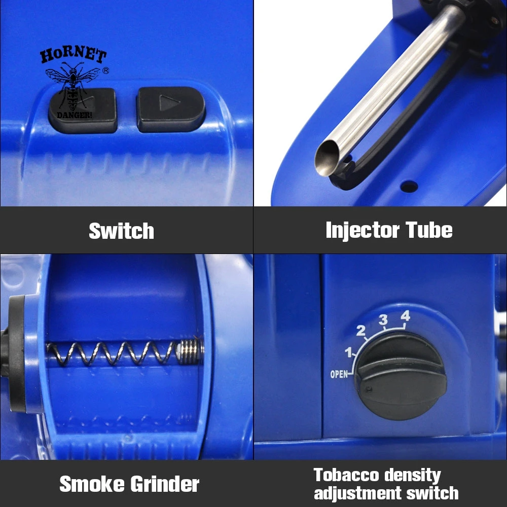  HORNET DANGER Electric Automatic Cigarette Rolling Machine For Rolling Paper Portable Rolling Tools