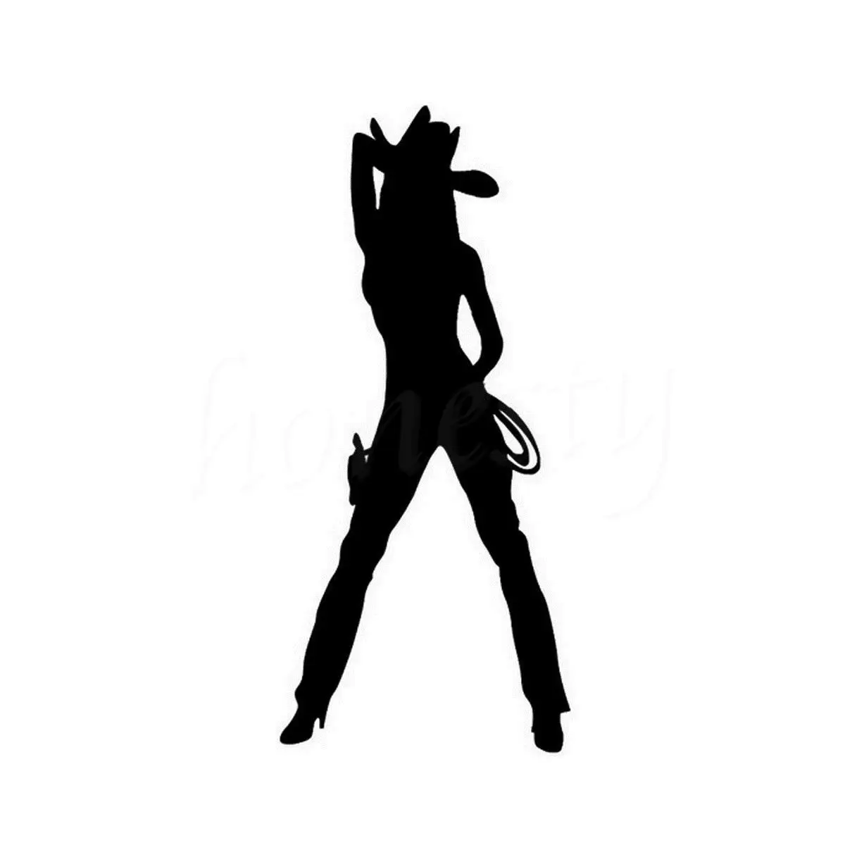 Горячая девушка Техас Cowboy Rider автомобилей Мотоцикл Стикеры Прохладный стены дома