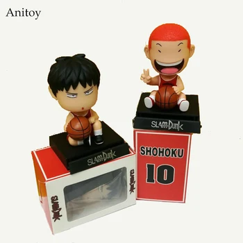 

Slam Dunk Bobble Head 1/10 scale painted Hanamichi Sakuragi & Rukawa Kaede ACGN PVC Action Figure Collectible Model Toy KT2992