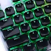 Retro Double Shot Injection White Bi-Color Crystal Edge Keycaps for Mechanical Keyboard with Key Puller Flat 104 Keys US Layout ► Photo 1/6