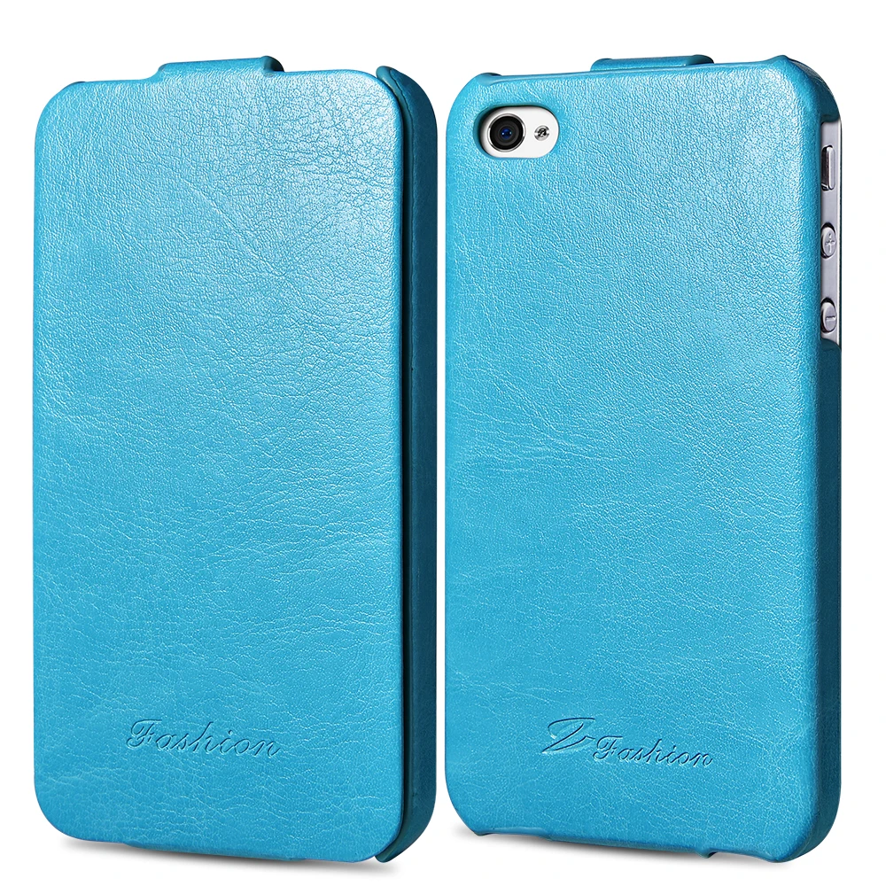 

Retro Flip PU Leather Case for iPhone 4 4S Luxury Phone Bag Cover with Fashion Coque For iPhone 4 4S Cases Black Brown