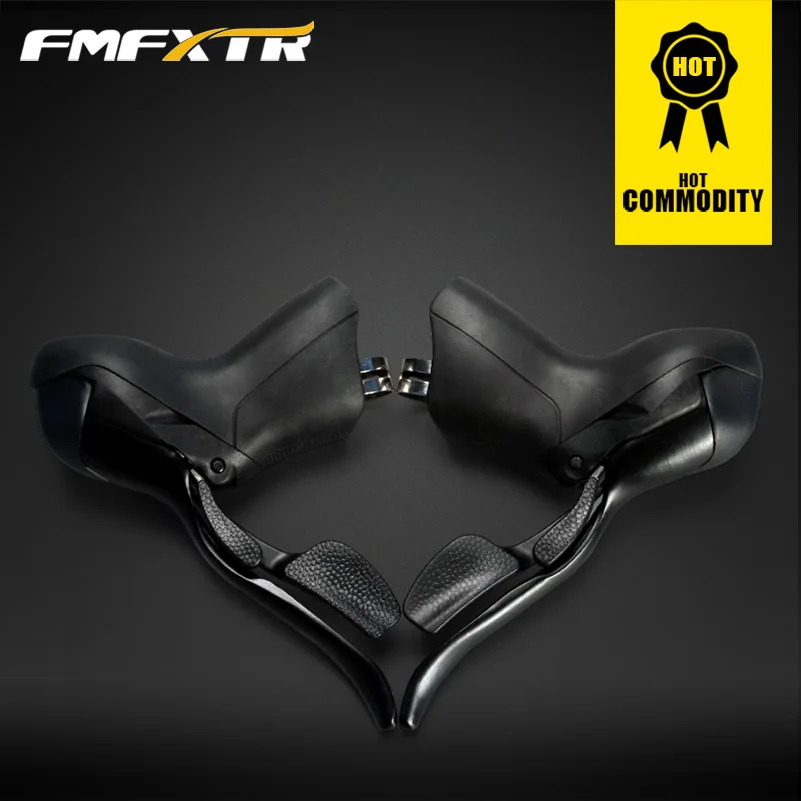 

For Microshift STI Road Bike Shifters Double Trip 2*7 3X7 Speed Lever Brake Bicycle Derailleur Groupset Compatible for Shimano