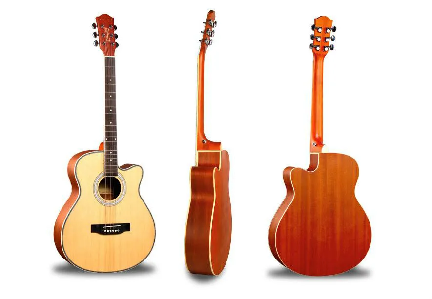 

Guitar Instrument 40 Inch Spruce Panel Sapele Beginner Student Acoustic Guitar Matte Musical Instrument free shipping