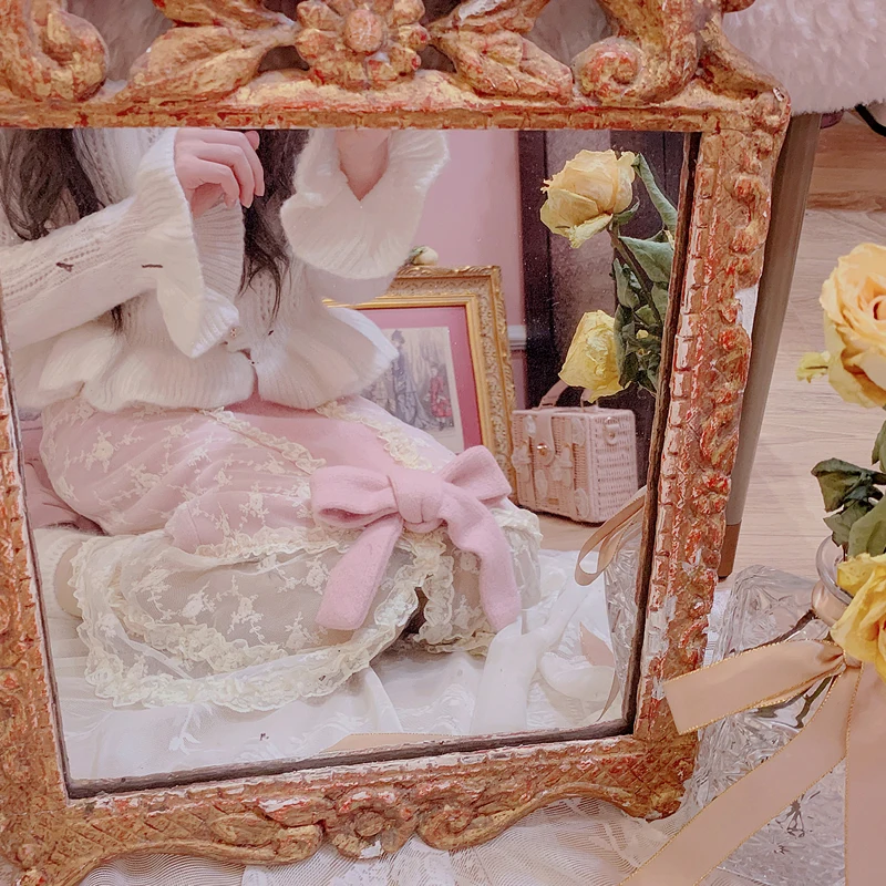 Prinses zoete lolita rok BOBON21 lente en zomer Franse Meisje Lace Spliced Vlinder Knoop EEN-vormige Lange Rok B1718 Prinses zoete lolita rok BOBON21 lente en zomer Franse Meisje Lace Spliced Vlinder Knoop EEN-vormige Lange Rok B1718