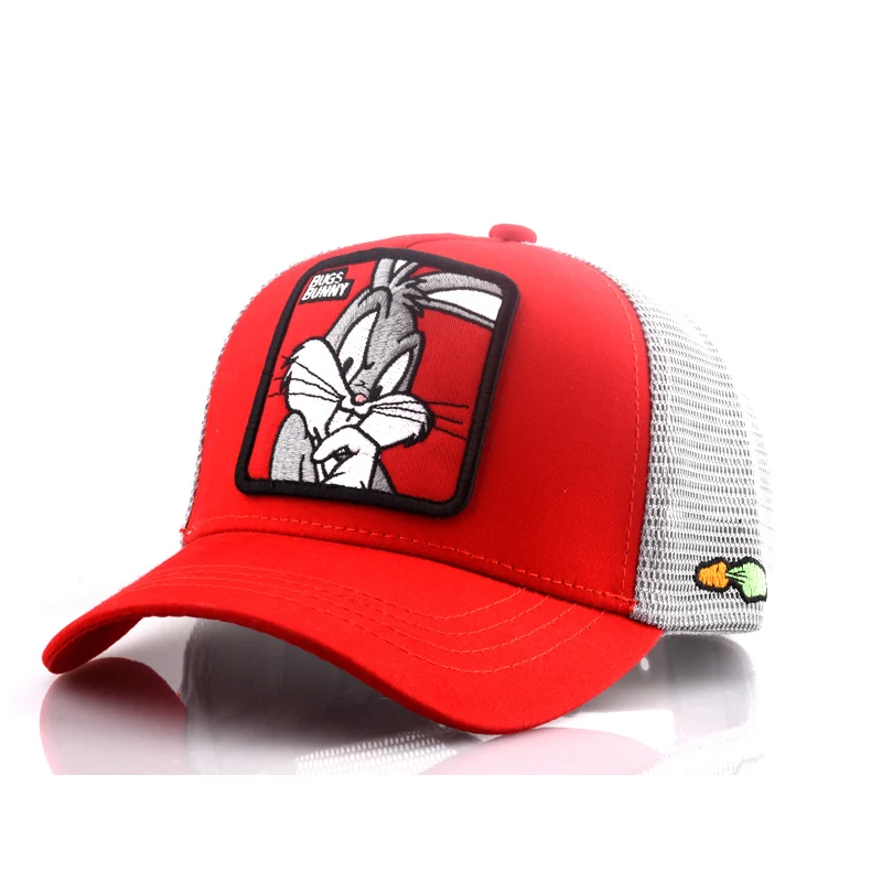 

New Fashion Baseball Cap Women Men Breathable Mesh Caps Unisex Snapback Hat Embroidery Animals Hip Hop Hat Bone