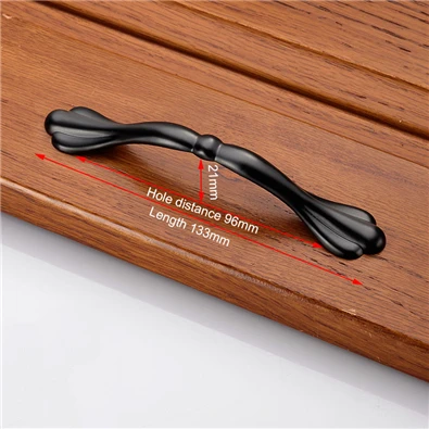 KAK цинковый сплав черные ручки шкафа американский стиль кухонный шкаф дверные ручки для выдвижных ящиков модное оборудование для обработки мебели