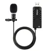 FIFINE Lavalier Microphone With USB Sound Card for PC and Mac Clip-on Cardioid Condenser suit for Online Teaching Class meeting ► Photo 2/6