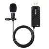 FIFINE – Microphone Lavalier avec carte son USB, à condensateur cardioïde, à clipser, pour PC et Mac, pour enseignement en ligne, réunion de classe ► Photo 2/6