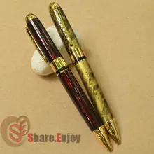 Шариковая ручка 2 шт JINHAO 250 вино против золотой отделки