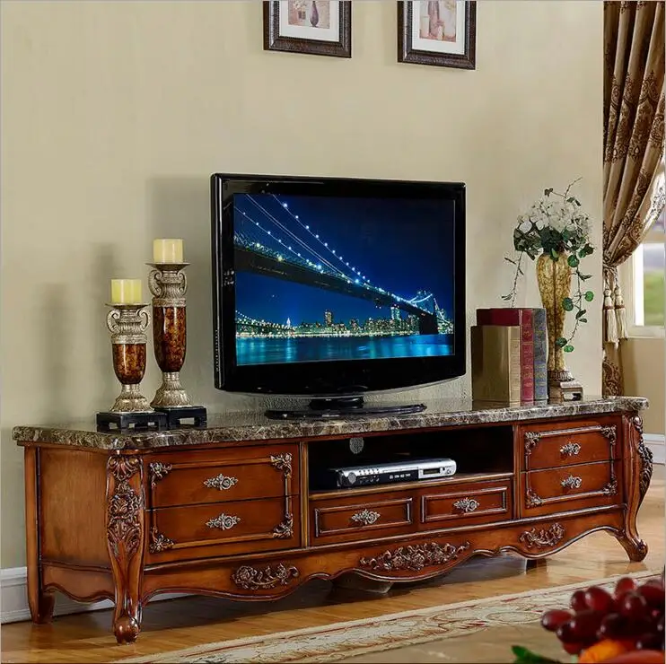 cheap Modern High Living Room Wooden furniture marble lcd TV Stand o1148