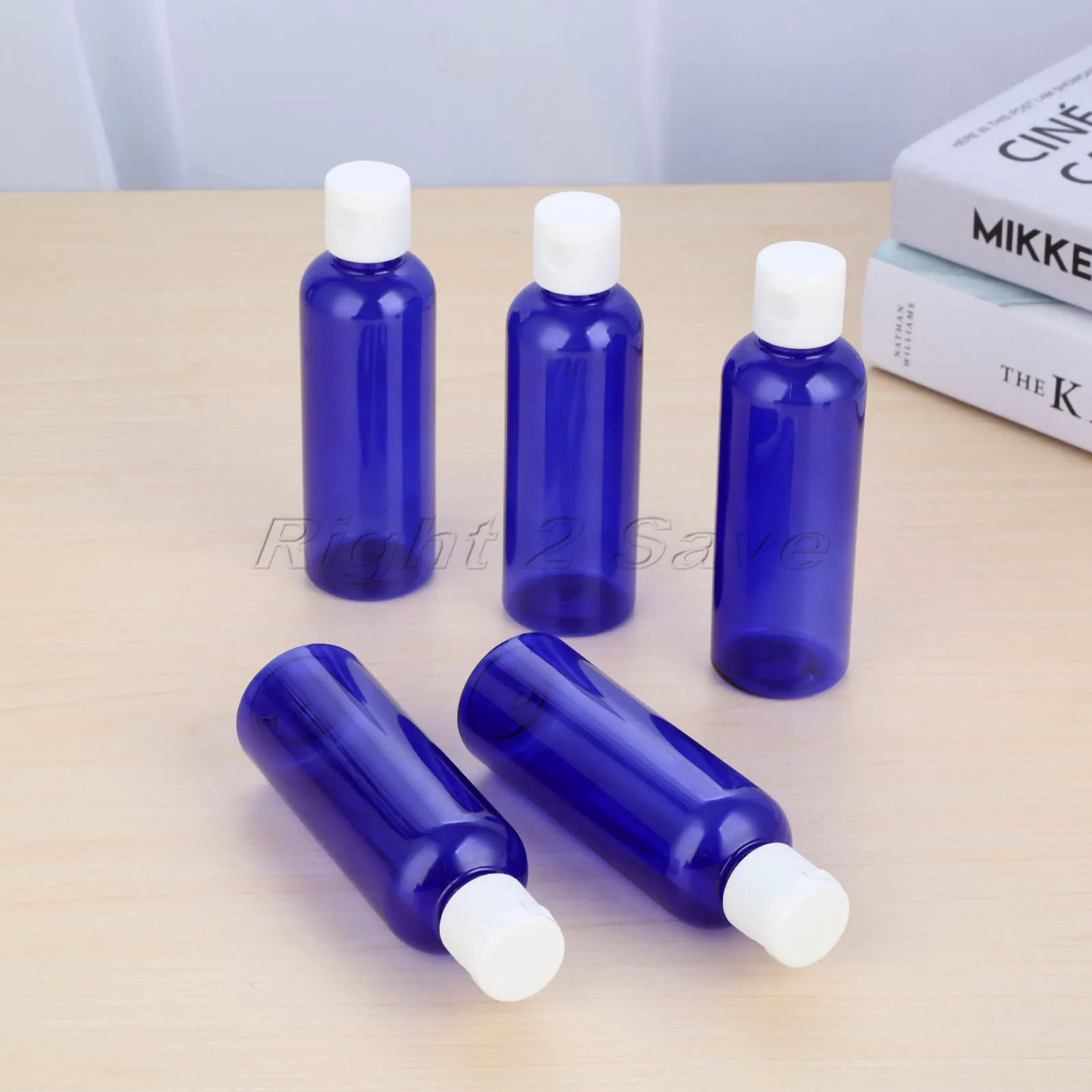 5 шт пластиковые бутылки ПЭТ 100 мл флип-чехол косметические контейнеры для путешествий портативная крем-бутылка для душа бутылка для лосьона многоразового использования инструмент для макияжа - Цвет: Blue