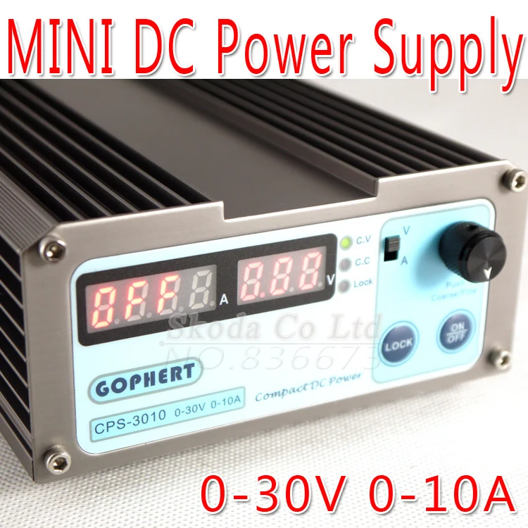 

Free shipping precision digital adjustable DC Power supply CPS3010 30V10A With OVP/OCP/OTP DC power 0.01A 0.1V
