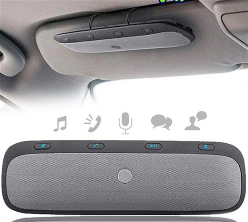 

Car Sun Visor Wireless Bluetooth,Vehicle Speakerphone Sunscreen Shade For Smartphone Bluetooth Wireless Car Hands-free Speaker