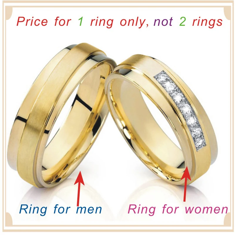 Bishilin Stainless Steel Black and Gold Wedding Rings For Men Size 12 