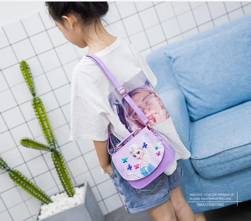 Новая модная Милая мини-сумка, Детская сумка, Женская водонепроницаемая сумка принцессы из искусственной кожи с героями мультфильмов, детские сумки-мессенджеры для девочек