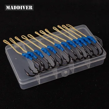 

3/0 5/0 7/0 9/0 11/0 Rigged High Carbon Steel Single Hook Mustad for Slow Pitch Jigging Lures Assist Hooks Seawater Boat