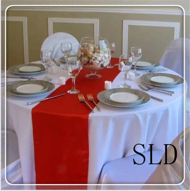 Free Shipping 36pcs 12 X108 Dark Red Table Runner For Home Free Shipping 36pcs 12 X108 Dark Red Table Runner For Home Round