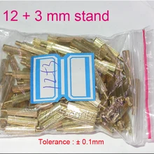 100 шт 12+ 3 мм латунная стойка/скоба/пробойник для камеры безопасности PCB модуль установка в сборе