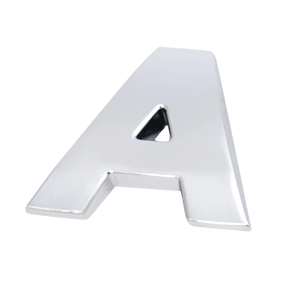 

For vw wall on the funny tuning japanese auto 4x4 (A-Z) 3D DIY Metallic Alphabet Sticker Car Emblem Letter Silver Badge Decal SL