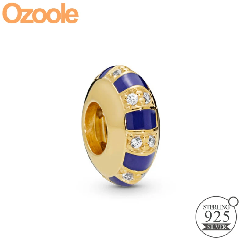 

2019 Summer Authentic 925 Sterling Silver Stripes Spacer Charm Bead Fit Europe Bangle Original Pandora Bracelets Women Jewelry