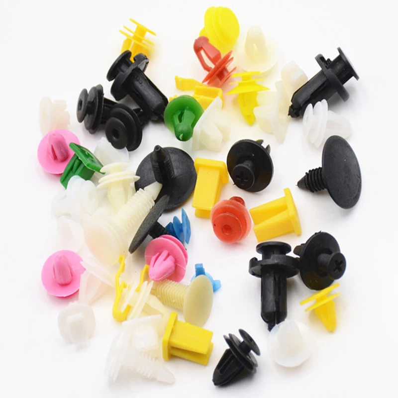 Tanie 500 sztuk uniwersalny mieszane samochodowe klipy mocujące zaciski mocujące zderzaki samochodu ustalający samochodów zapięcia nity na panel drzwi błotnik liniowy dla wszystkich samochodów