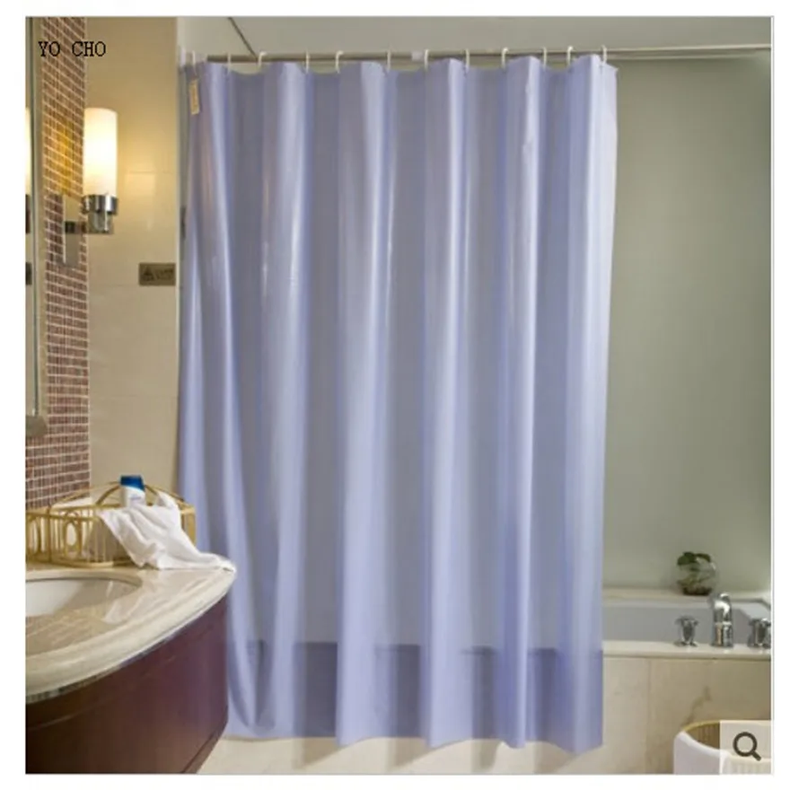 2015 fashion waterproof shower curtain thickened mildew plain PVC